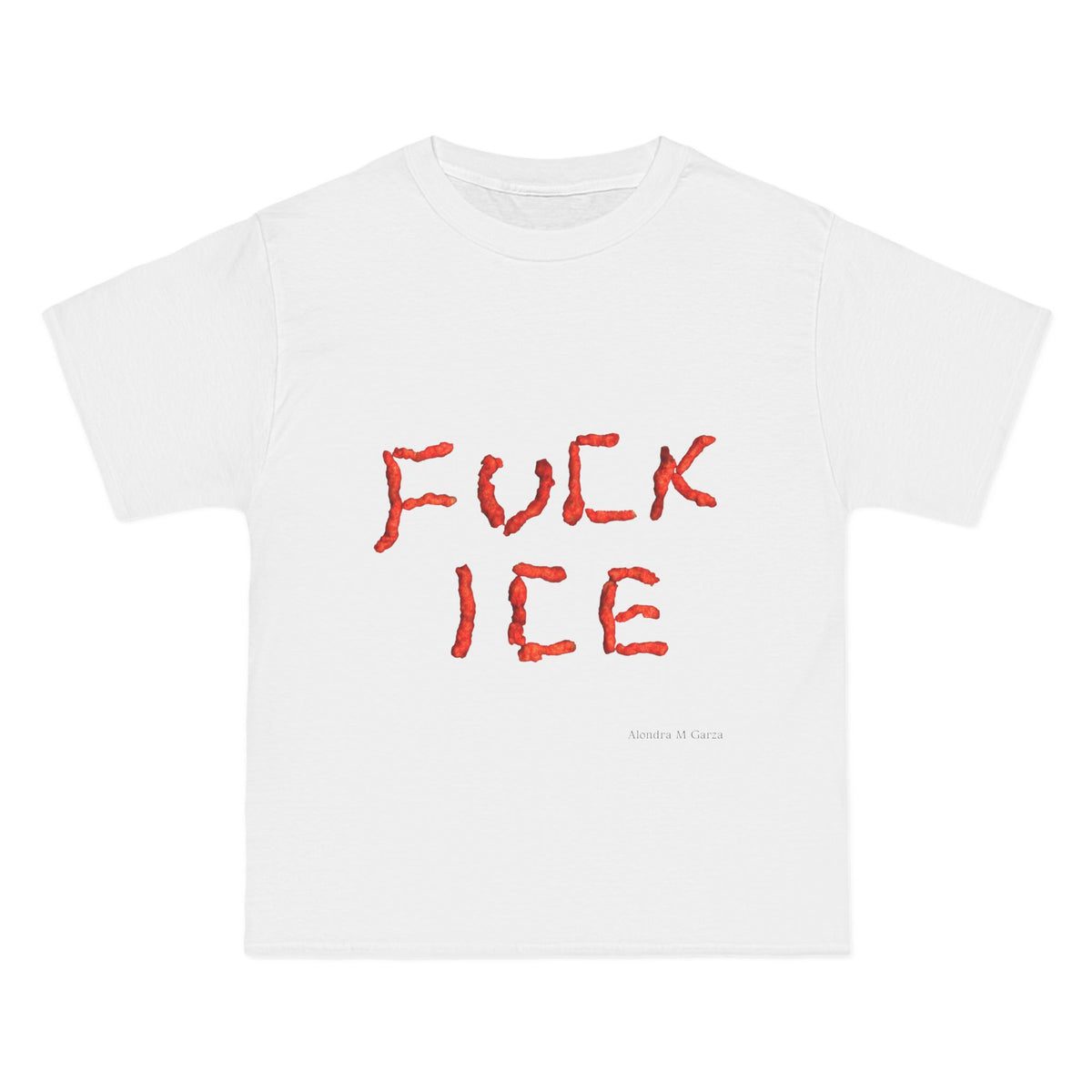 F*ck ICE Oversized T-Shirt - Black, White, and Cream
