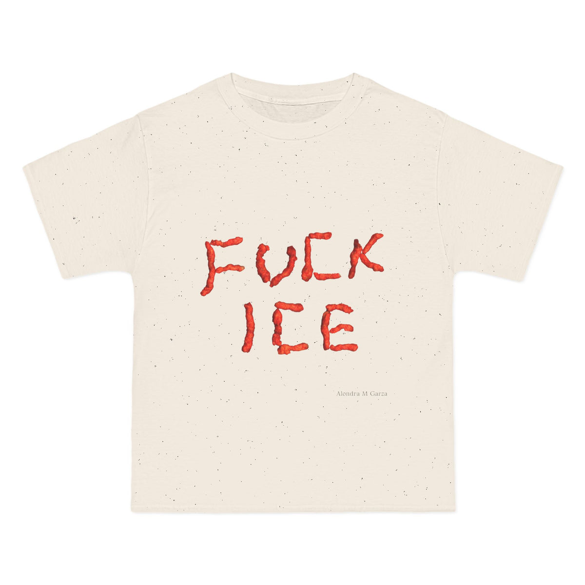 F*ck ICE Oversized T-Shirt - Black, White, and Cream